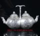 Chinese Silve Copper Handwork Carved Plum Teapot Bt039 Teapots photo 4