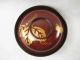 Japanese Antique Gold Makie Brown Lacquer Bowl Mon Family Crest Bowls photo 2