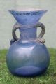 & Orig.  Antiquity Of A: Roman Glass Vase With Blue Colouring (bc Years) Roman photo 4