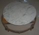 Rare 2 Pc Weiman Heirloom Round Italy Marble Wood Cocktail Coffee Table 1900-1950 photo 4
