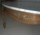Rare 2 Pc Weiman Heirloom Round Italy Marble Wood Cocktail Coffee Table 1900-1950 photo 6
