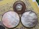 11 Antique Mop/mother - Of - Pearl Buttons Dyed Embellished Carved & Other Awesomes Buttons photo 3