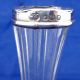 Antique Silver Topped Clear Glass Posy Or Bud Vases Hm London 1926 - 27 Vases & Urns photo 1