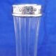 Antique Silver Topped Clear Glass Posy Or Bud Vases Hm London 1926 - 27 Vases & Urns photo 2