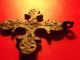 Rare Byzantine Christian Orthodox Cross 12th Cent Gray Patina Religion Pendant Byzantine photo 4
