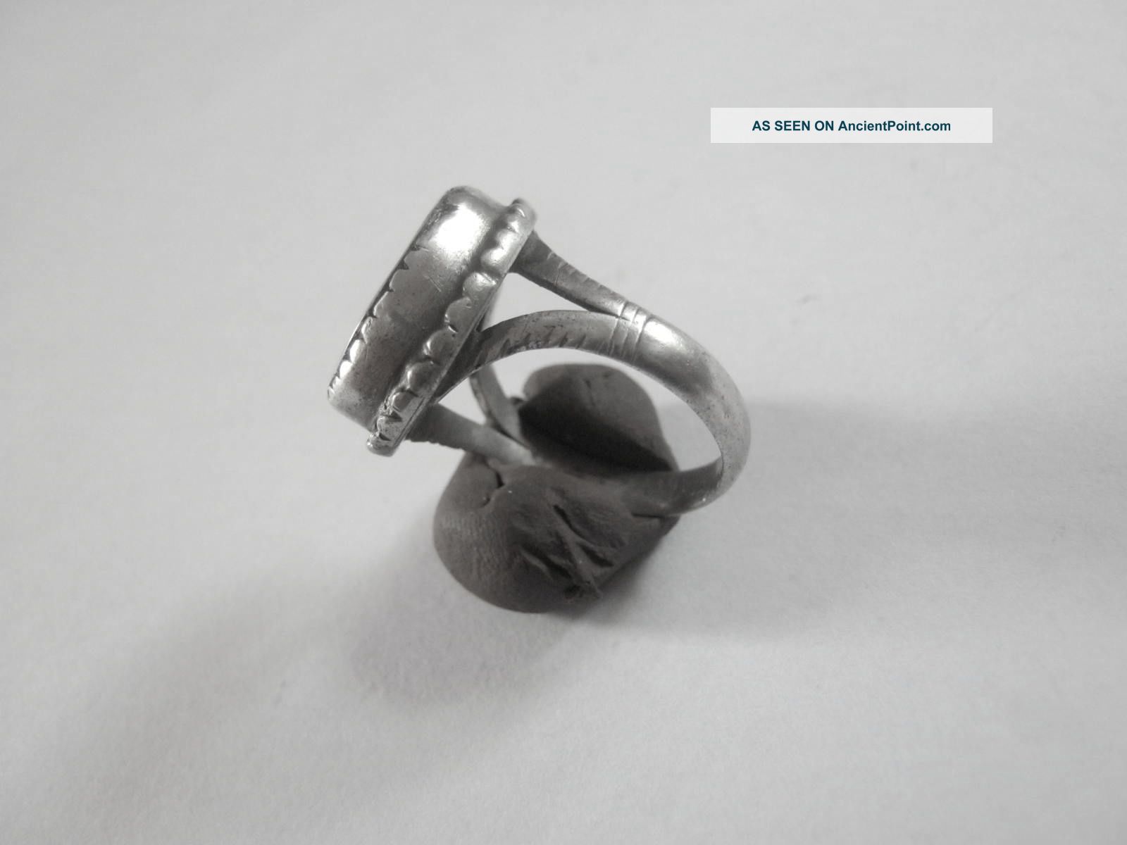 Georgian/early Victorian Memento Mori Silver Ring 