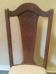 Antique English Queen Anne Slat Back Side Dining Chair Solid Mahogany Hickory 1900-1950 photo 2