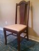 Antique English Queen Anne Slat Back Side Dining Chair Solid Mahogany Hickory 1900-1950 photo 5