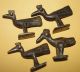 4 African Bronze Birds Goldweight Akan Ashanti Ghana Burkina Gan Statue Antique Sculptures & Statues photo 9