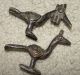 2 African Bronze Birds Picoc Statue Goldweight Burkina Akan Ashanti Gan Benin Sculptures & Statues photo 7