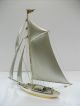 The Sailboat Of Silver950 Of Japan.  150g/ 5.  28oz.  A Japanese Antique. Other Antique Sterling Silver photo 9