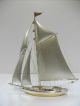 The Sailboat Of Silver950 Of Japan.  150g/ 5.  28oz.  A Japanese Antique. Other Antique Sterling Silver photo 4