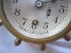 Vintage Chelsea Clock Co.  Boston,  Mass.  Bronze Ship ' S Wheel Clock,  3 Inch Face Clocks photo 2
