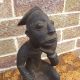African Hand Carved Seated Man Thinker Statue - Scholar ? - Ethnic Wood Carving Other African Antiques photo 10