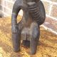 African Hand Carved Seated Man Thinker Statue - Scholar ? - Ethnic Wood Carving Other African Antiques photo 6