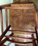 Antique Ladder Back Four Rung Rush Cane Seat Side Chairs - 1900-1950 photo 8