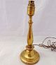 Antique Edwardian Brass Candlestick Shape Table Lamp Base 1900 - 1920 12 3/4 In Edwardian (1901-1910) photo 1