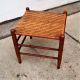 Antique Shaker Style Woven Cane/reed Foot Rest/foot Stool 15 
