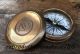 Handmade Antique Solid Brass Compass Vintage Maritime Nautical Compass Compasses photo 2