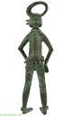 Chamba Bronze Male Nigeria African Art Miniature Was $315.  00 Other African Antiques photo 3