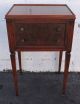 Early 1900s Burl Walnut Nightstand End Table Side Table 8196 1900-1950 photo 1