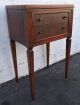 Early 1900s Burl Walnut Nightstand End Table Side Table 8196 1900-1950 photo 2