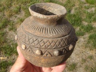 Noded Pot,  Caddo,  Southeastern Arkansas,  Mississippian Period photo