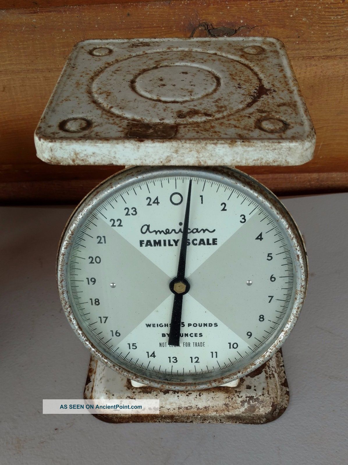 Vintage American Family Scale 25 Lb By Oz Kitchen Counter Scale Antique Decor Scales photo