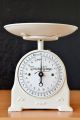 Old Style,  Vintage,  Antique,  Shabby Chic,  German Restored White Kitchen Scale Scales photo 1