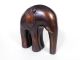 Bronze Modernist Standing Elephant Figurine W/orig.  Aged Sepia Patina,  Mid - Cent Mid-Century Modernism photo 1