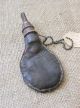 Fabulous Early American Leather Shot Pouch With Shot Inside,  Pre Civil War Era? Primitives photo 5