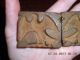 Early 19th Century Miniature Cast Iron Two Piece Candy Mold Of American Eagle Primitives photo 6