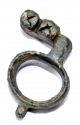 Authentic Ancient Roman Key Ring With Decorated Section - Wearable - Qr67 Roman photo 2