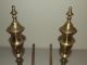 Vintage Brass French Victorian Style Fireplace Andirons Fireplaces & Mantels photo 1