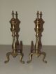 Vintage Brass French Victorian Style Fireplace Andirons Fireplaces & Mantels photo 5