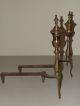 Vintage Brass French Victorian Style Fireplace Andirons Fireplaces & Mantels photo 6
