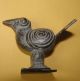 African Bronze Sankofa Bird Chicken Statue Goldweight Akan Ashanti Lobi Gan Faso Sculptures & Statues photo 2