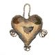 Antique Iroquois 1900 Native American Indian Vtg Beadwork Bird Heart Pincushion Native American photo 4