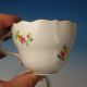 Early Meissen Crossed Swords - Floral Cup And Saucer Cups & Saucers photo 2