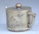 Old China Folk Art Hand Engraving Silver Child Red - Crowned Crane Pattern Teapot Teapots photo 2