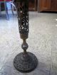 Mid Century Hollywood Regency Marble Topped Brass Pedestal Table Plant Stand Post-1950 photo 2