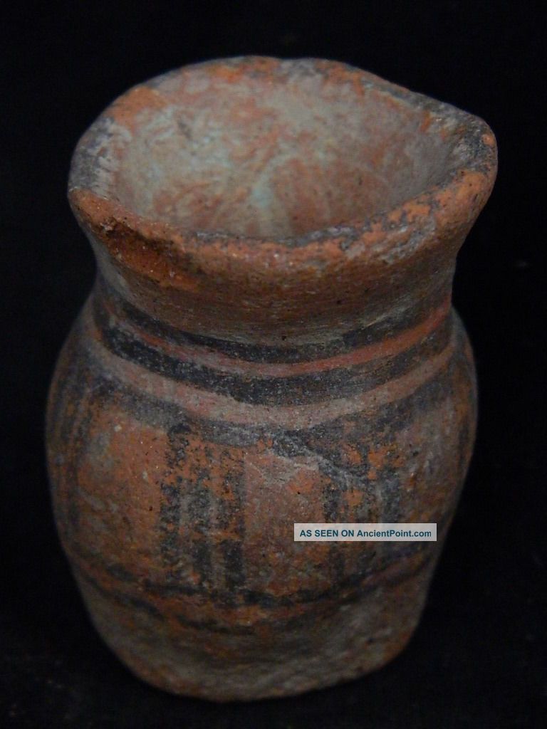 Ancient Teracotta Painted Pot Indus Valley 2500 Bc Pt15045 Neolithic & Paleolithic photo