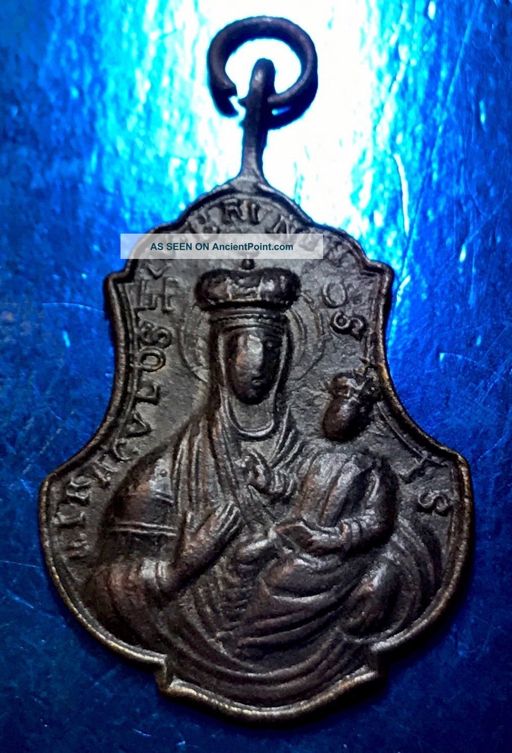 Medieval Religious Ae Pendant With Depictions Front And Back Other Antiquities photo