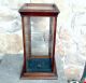 Table Top Walnut Display Case With Glass Shelves And Key 1880 Era Antique Display Cases photo 1