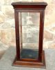 Table Top Walnut Display Case With Glass Shelves And Key 1880 Era Antique Display Cases photo 6