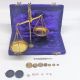 Antique Style 50 Gram Brass Balance Scale In Velvet Box Scales photo 2