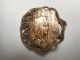 Art Nouveau Mucha Woman W/ Cut Steels In Pierced Brass Antique Button 1 - 1/4 