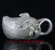 Old Silver Copper Hand Carved Peanut Pattern Teapot Bt013 Teapots photo 2