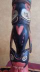 Northwest Hand Carved Wood Totem Pole Native American photo 2