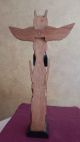 Northwest Hand Carved Wood Totem Pole Native American photo 4